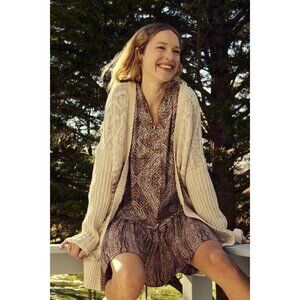 Anthropologie Sabia Flounced Tunic Dress M